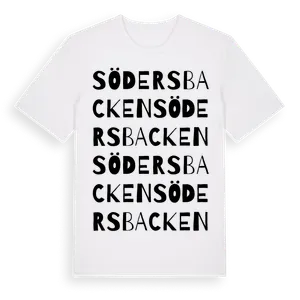 Södersbacken ordlek t-shirt – ekologisk bomull t-shirt från Pinshirt