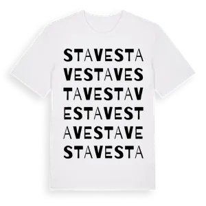 Stave ordlek t-shirt – ekologisk bomull t-shirt från Pinshirt