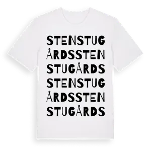 Stenstugårds ordlek t-shirt – ekologisk bomull t-shirt från Pinshirt