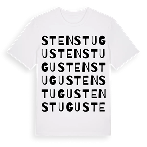 Stenstugu ordlek t-shirt – ekologisk bomull t-shirt från Pinshirt