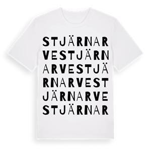 Stjärnarve ordlek t-shirt – ekologisk bomull t-shirt från Pinshirt