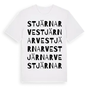 Stjärnarve ordlek t-shirt – ekologisk bomull t-shirt från Pinshirt