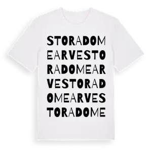 Stora Domearve ordlek t-shirt – ekologisk bomull t-shirt från Pinshirt