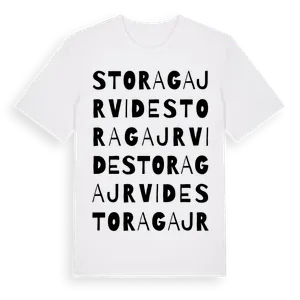 Stora Gajrvide ordlek t-shirt – ekologisk bomull t-shirt från Pinshirt