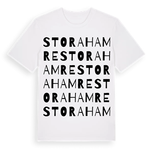 Stora Hamre ordlek t-shirt – ekologisk bomull t-shirt från Pinshirt