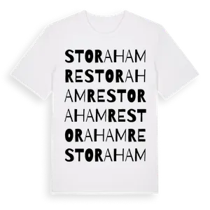 Stora Hamre ordlek t-shirt – ekologisk bomull t-shirt från Pinshirt