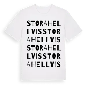 Stora Hellvis ordlek t-shirt – ekologisk bomull t-shirt från Pinshirt