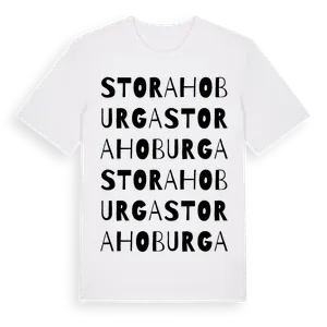 Stora Hoburga ordlek t-shirt – ekologisk bomull t-shirt från Pinshirt