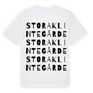 Stora Klintegårde ordlek t-shirt – ekologisk bomull t-shirt från Pinshirt