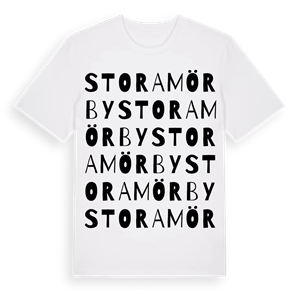 Stora Mörby ordlek t-shirt – ekologisk bomull t-shirt från Pinshirt
