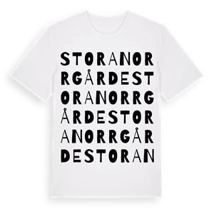 Stora Norrgårde ordlek t-shirt – ekologisk bomull t-shirt från Pinshirt