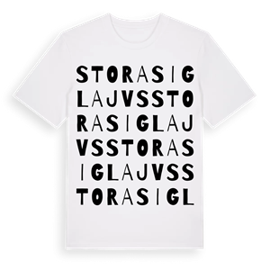 Stora Siglajvs ordlek t-shirt – ekologisk bomull t-shirt från Pinshirt