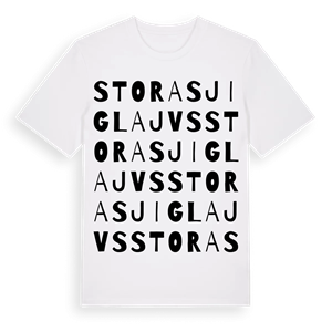 Stora Sjiglajvs ordlek t-shirt – ekologisk bomull t-shirt från Pinshirt