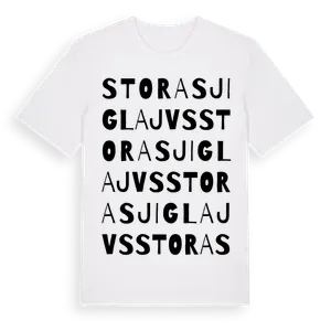 Stora Sjiglajvs ordlek t-shirt – ekologisk bomull t-shirt från Pinshirt