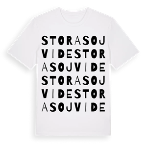 Stora Sojvide ordlek t-shirt – ekologisk bomull t-shirt från Pinshirt