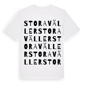 Stora Väller ordlek t-shirt – ekologisk bomull t-shirt från Pinshirt