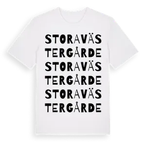 Stora Västergårde ordlek t-shirt – ekologisk bomull t-shirt från Pinshirt