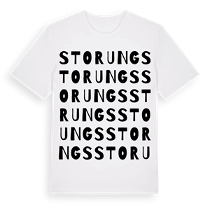 Storungs ordlek t-shirt – ekologisk bomull t-shirt från Pinshirt