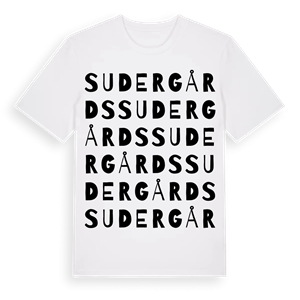 Sudergårds ordlek t-shirt – ekologisk bomull t-shirt från Pinshirt