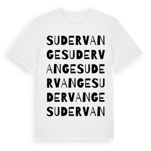 Sudervange ordlek t-shirt – ekologisk bomull t-shirt från Pinshirt