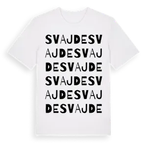 Svajde ordlek t-shirt – ekologisk bomull t-shirt från Pinshirt