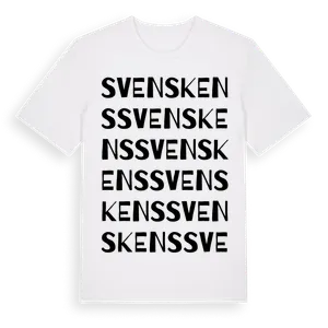 Svenskens ordlek t-shirt – ekologisk bomull t-shirt från Pinshirt