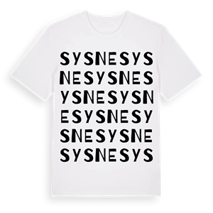 Sysne ordlek t-shirt – ekologisk bomull t-shirt från Pinshirt