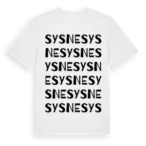 Sysne ordlek t-shirt – ekologisk bomull t-shirt från Pinshirt