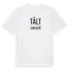 White t-shirt med Tält i Sverige t-shirt