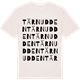 Vintage White t-shirt med Tärnudden ordlek t-shirt