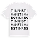 White t-shirt med Timans ordlek t-shirt