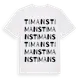 White t-shirt med Timans ordlek t-shirt
