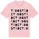 Pink Cotton t-shirt med Tingstäde ordlek t-shirt