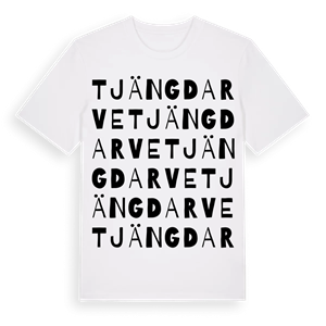Tjängdarve ordlek t-shirt – ekologisk bomull t-shirt från Pinshirt