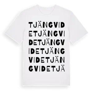 Tjängvide ordlek t-shirt – ekologisk bomull t-shirt från Pinshirt