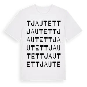 Tjautet ordlek t-shirt – ekologisk bomull t-shirt från Pinshirt