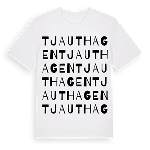 Tjauthagen ordlek t-shirt – ekologisk bomull t-shirt från Pinshirt