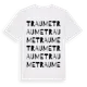 White t-shirt med Traume ordlek t-shirt