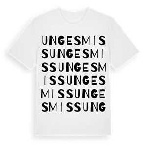 Ungesmiss ordlek t-shirt – ekologisk bomull t-shirt från Pinshirt