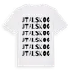 White t-shirt med Utalskog ordlek t-shirt