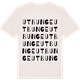 Vintage White t-shirt med Utbunge ordlek t-shirt