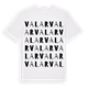 White t-shirt med Valar ordlek t-shirt