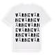 White t-shirt med Värne ordlek t-shirt