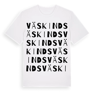 Väskinds ordlek t-shirt – ekologisk bomull t-shirt från Pinshirt