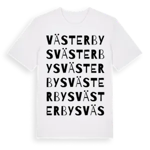 Västerbys ordlek t-shirt – ekologisk bomull t-shirt från Pinshirt