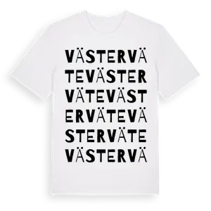 Västerväte ordlek t-shirt – ekologisk bomull t-shirt från Pinshirt