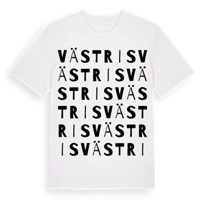 Västris ordlek t-shirt – ekologisk bomull t-shirt från Pinshirt