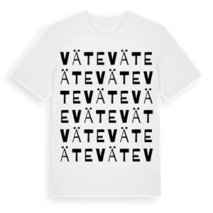 Väte ordlek t-shirt – ekologisk bomull t-shirt från Pinshirt