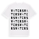 White t-shirt med Vaters ordlek t-shirt