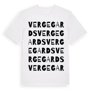 Vergegards ordlek t-shirt – ekologisk bomull t-shirt från Pinshirt